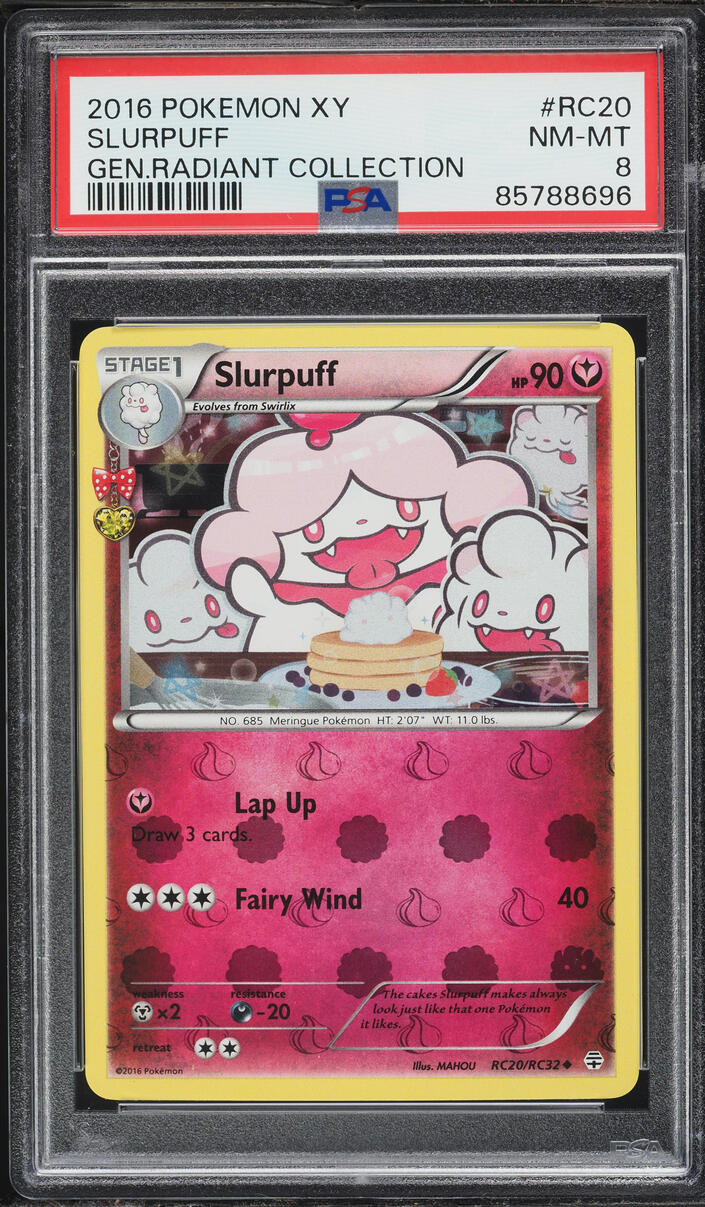 2016 Pokemon XY Generations Radiant Collection Slurpuff #RC20 PSA 8 NM-MT