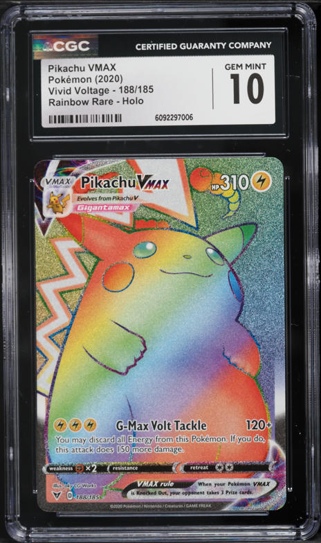 2022 Pokemon Japanese S Promo CoroCoro Comic Pikachu VMAX #265 CGC