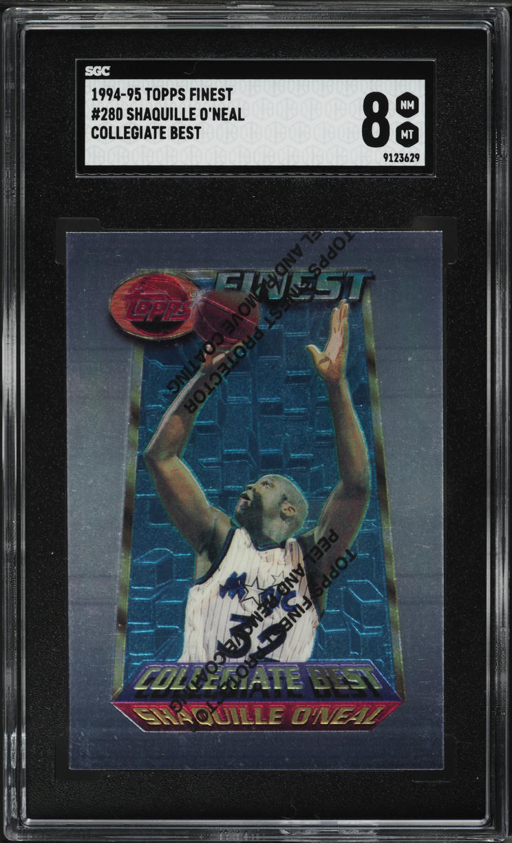 1994 Finest Collegiate Best w/ Coating Shaquille O'Neal #280 SGC 8 NM-MT