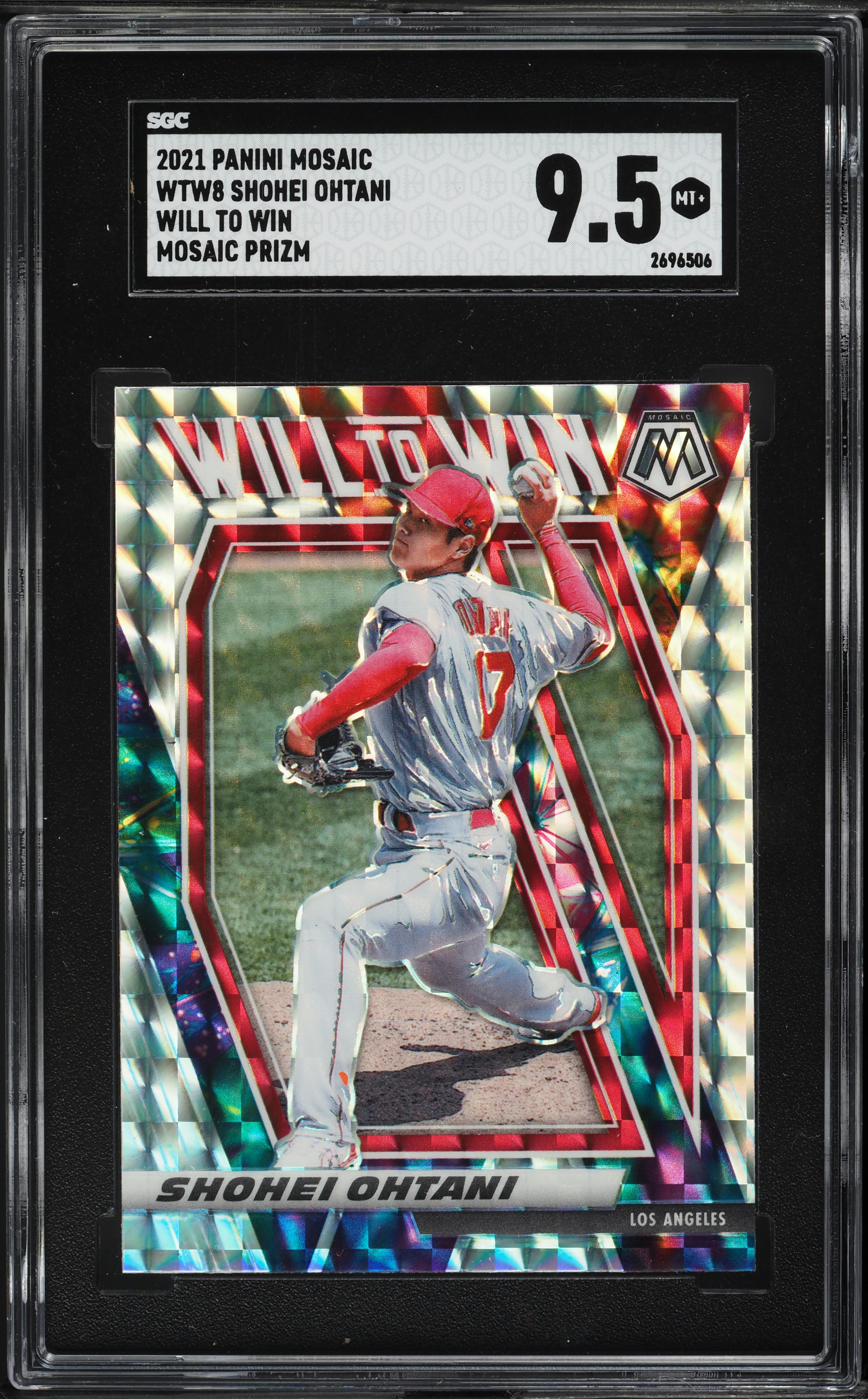 その他 2021 MVP Shohei Ohtani Prizm swirl WBC 2021 Panini Mosaic Will To Win Prizm Shohei Ohtani #WTW8 SGC