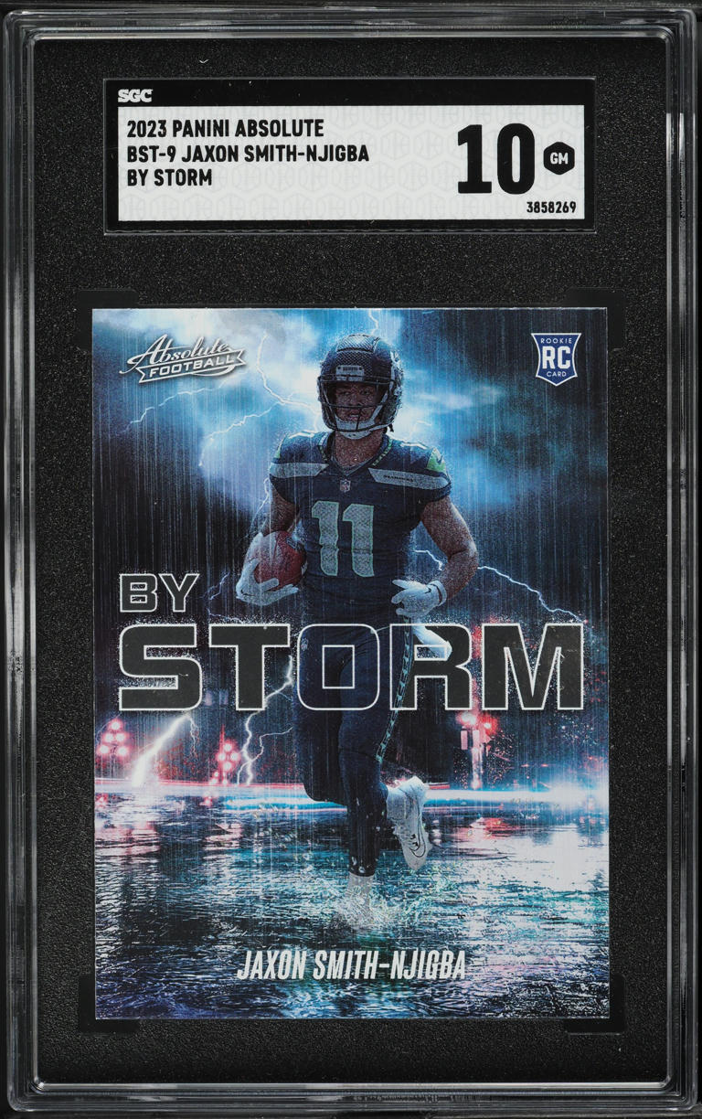 2023 Absolute By Storm Jaxon Smith-Njigba ROOKIE #BST-9 SGC 10 GEM MINT