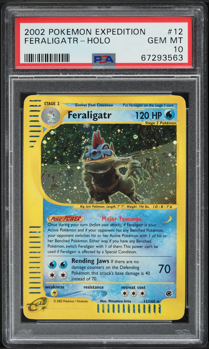 2002 Pokemon Expedition Holo Feraligatr #12 PSA 10 GEM MINT