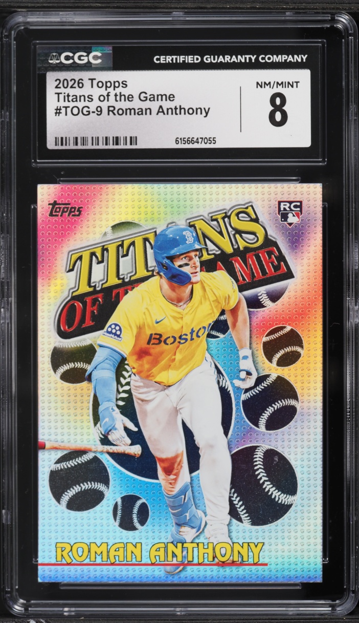 2026 Topps Titans Of The Game Roman Anthony ROOKIE #TOG-9 CGC 8 NM-MT
