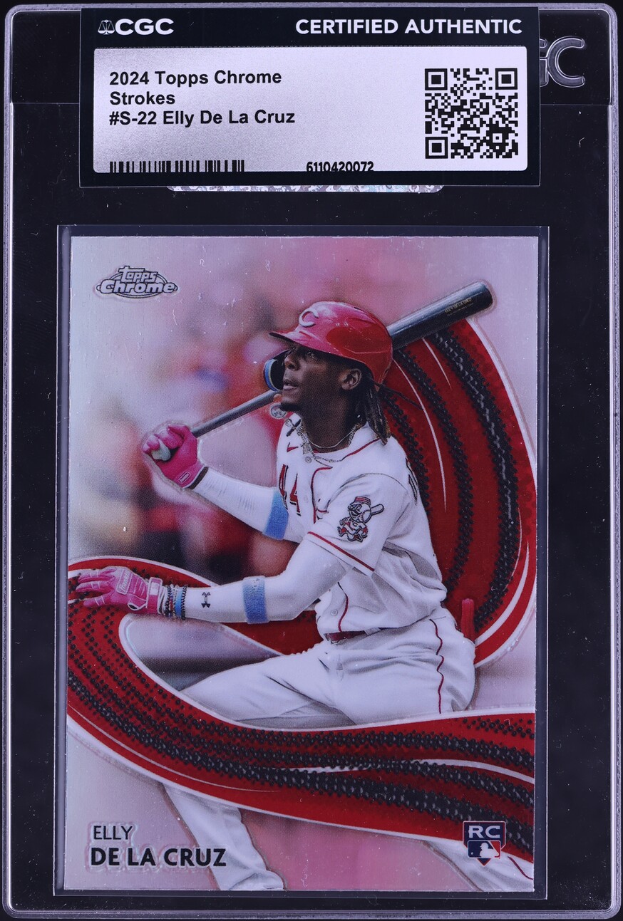 2024 Topps Chrome Strokes Elly De La Cruz ROOKIE #S-22 CGC AUTH