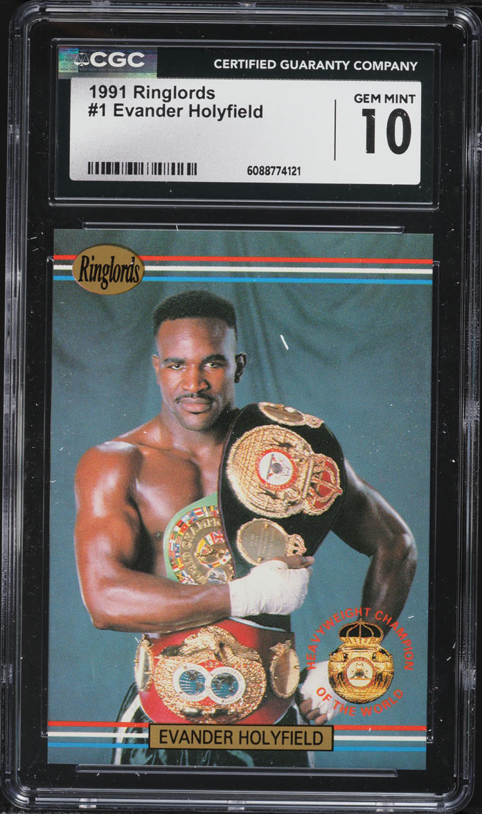 1991 Ringlords Evander Holyfield #1 CGC 10 GEM MINT