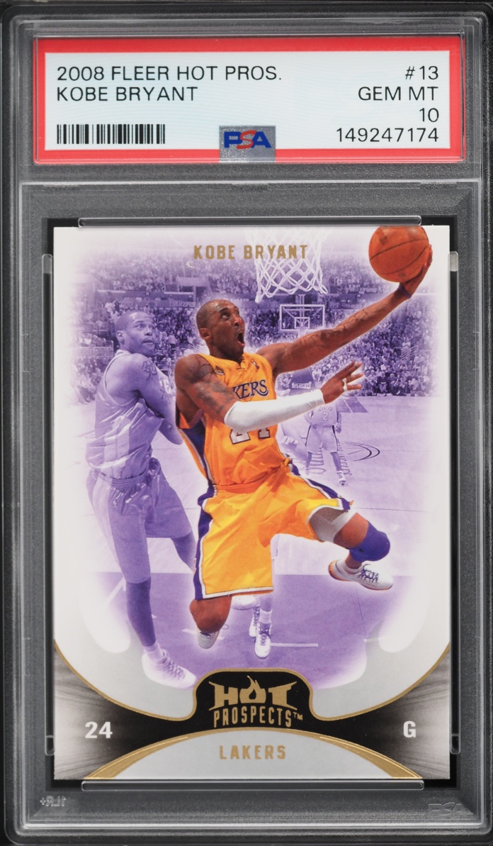 2008 Fleer Hot Prospects Kobe Bryant #13 PSA 10 GEM MINT
