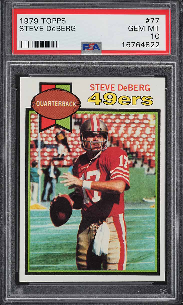 1979 Topps Football Steve DeBerg ROOKIE #77 PSA 10 GEM MINT