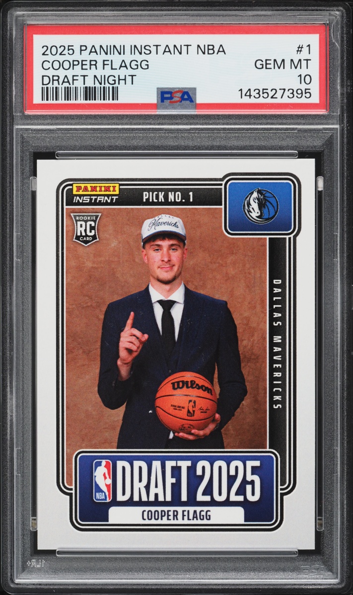 2025 Panini Instant NBA Draft Night Cooper Flagg ROOKIE /68380 #NBADN-1 PSA 10 GEM MINT - Photo 1