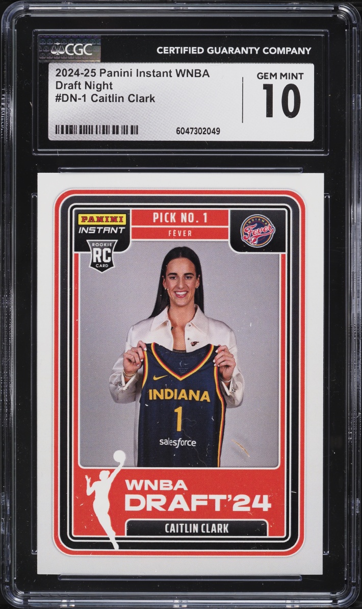 2024 Panini Instant WNBA Draft Night Caitlin Clark ROOKIE /45316 #DN-1 CGC 10 GEM MINT - Photo 1