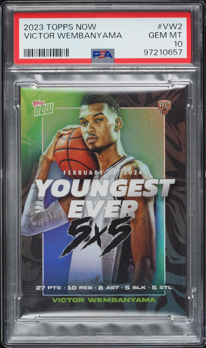 2023 Topps Now Victor Wembanyama ROOKIE #VW-2 PSA 10 GEM MINT - Photo 1