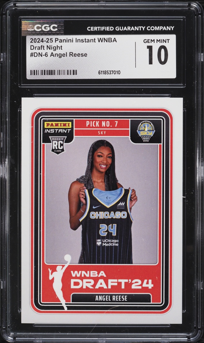 2024 Panini Instant WNBA Draft Night Angel Reese ROOKIE /2035 #DN-6 CGC 10 GEM MINT - Photo 1