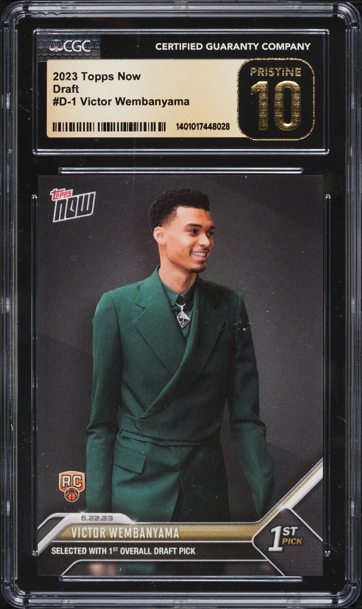 2023 Topps Now Draft Victor Wembanyama ROOKIE #D-1 CGC 10 PRISTINE - Photo 1