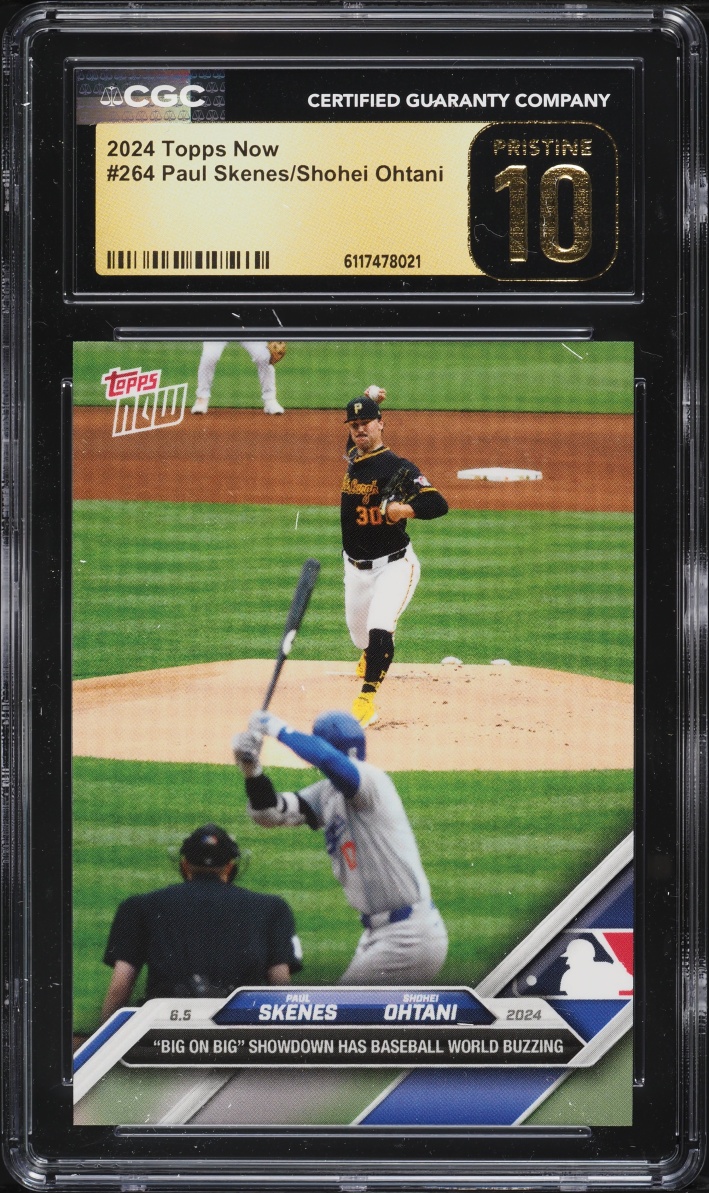 2024 Topps Now Shohei Ohtani & Paul Skenes ROOKIE #264 CGC 10 PRISTINE - Photo 1