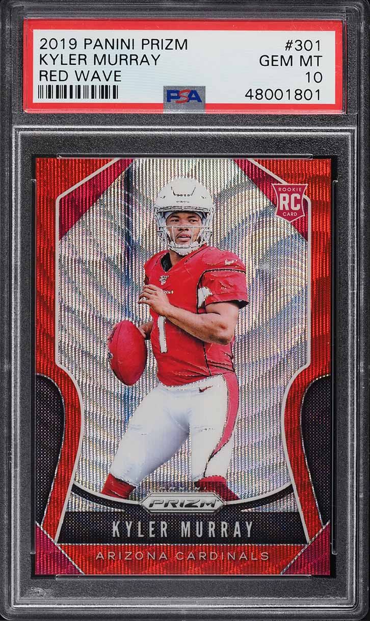 2019 Panini Prizm Red Wave Kyler Murray ROOKIE /149 #301 PSA 10 GEM MINT