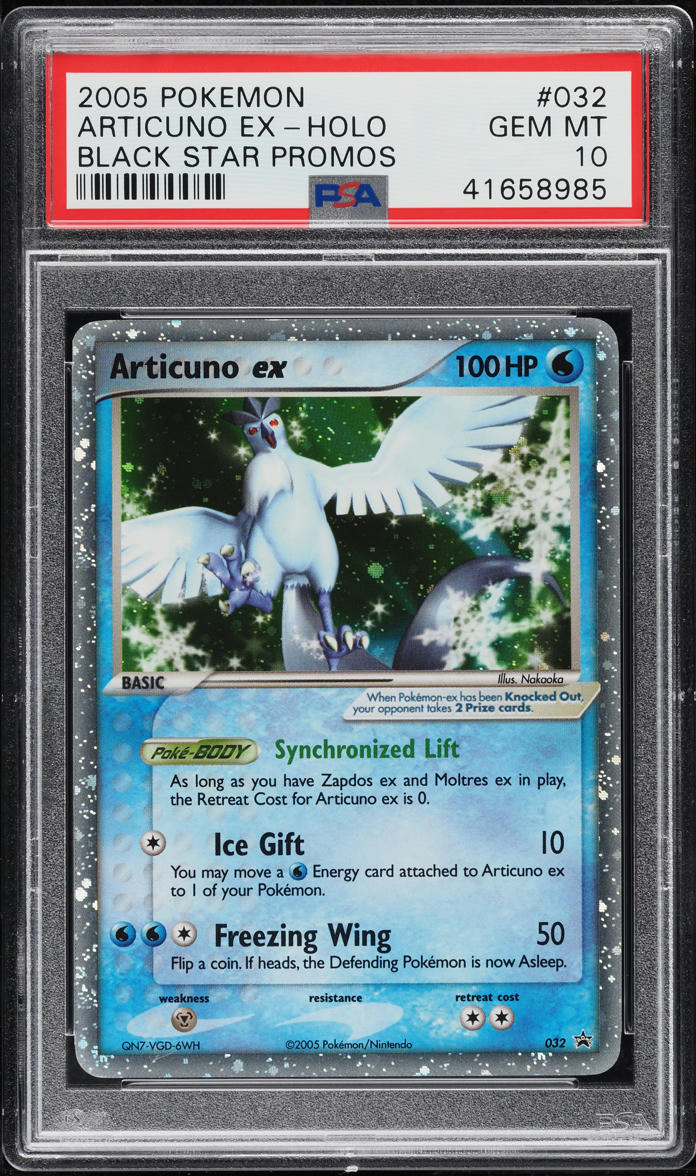 2005 Pokemon Black Star Promo Holo Articuno ex #32 PSA 10 GEM MINT