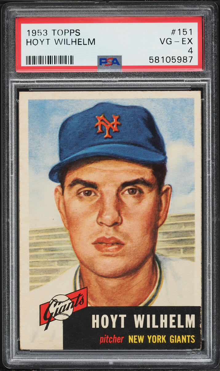 1953 Topps Hoyt Wilhelm #151 PSA 4 VGEX