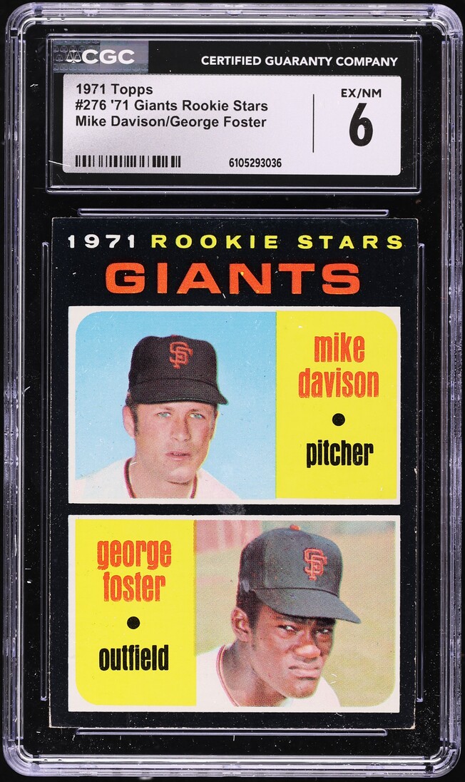 1971 Topps George Foster ROOKIE #276  CGC 6 EXMT