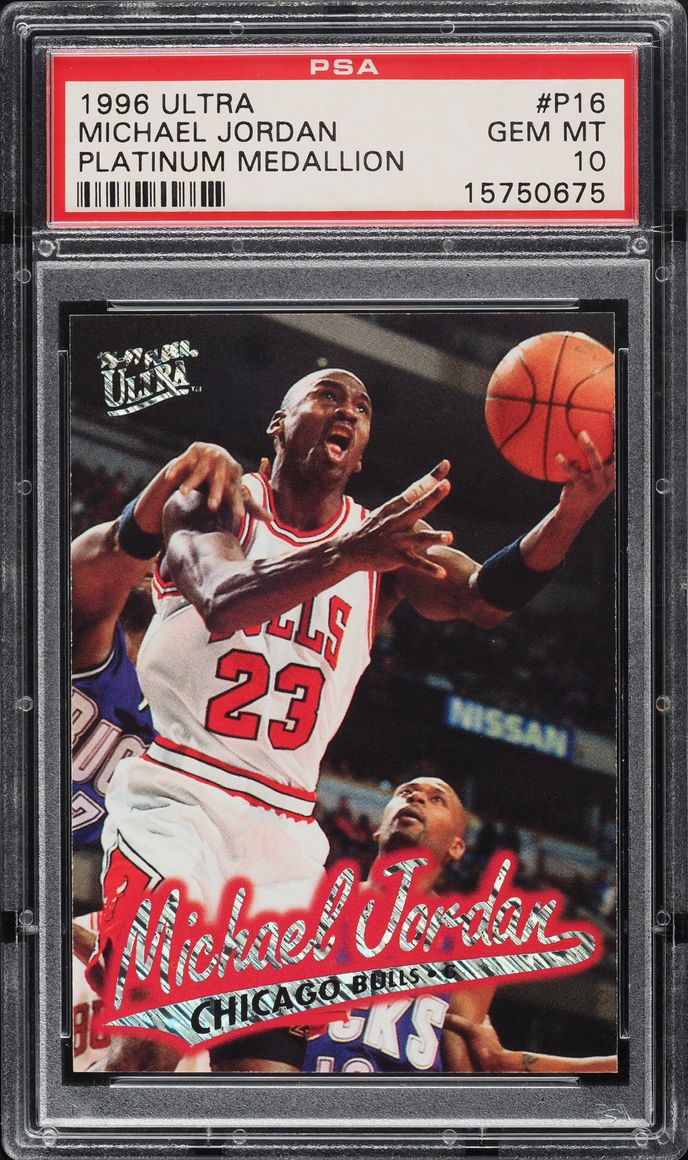 1996 Ultra Platinum Medallion Michael Jordan #P16 PSA 10 GEM MINT