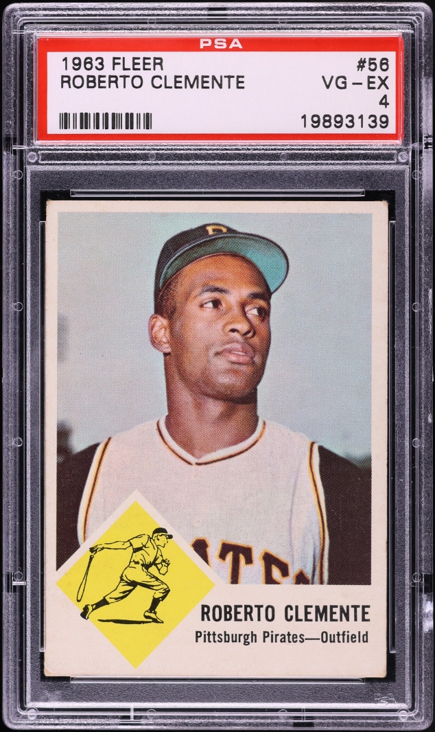 1963 Fleer Roberto Clemente #56 PSA 4 VGEX