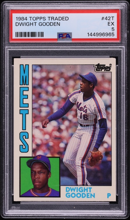 1984 Topps Traded Dwight Gooden ROOKIE #42T PSA 5 EX