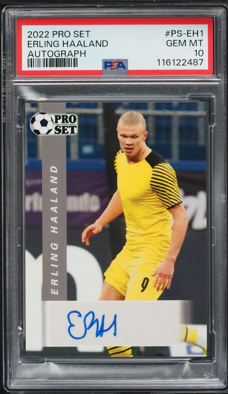 2022 Panini Obsidian Erling Haaland /115 #68 PSA 9 MINT on
