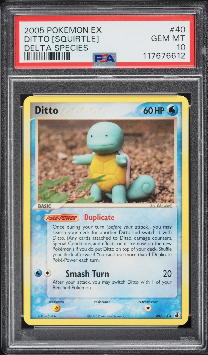 2005 Pokemon EX Delta Species Ditto Squirtle #40 PSA 10 GEM MINT