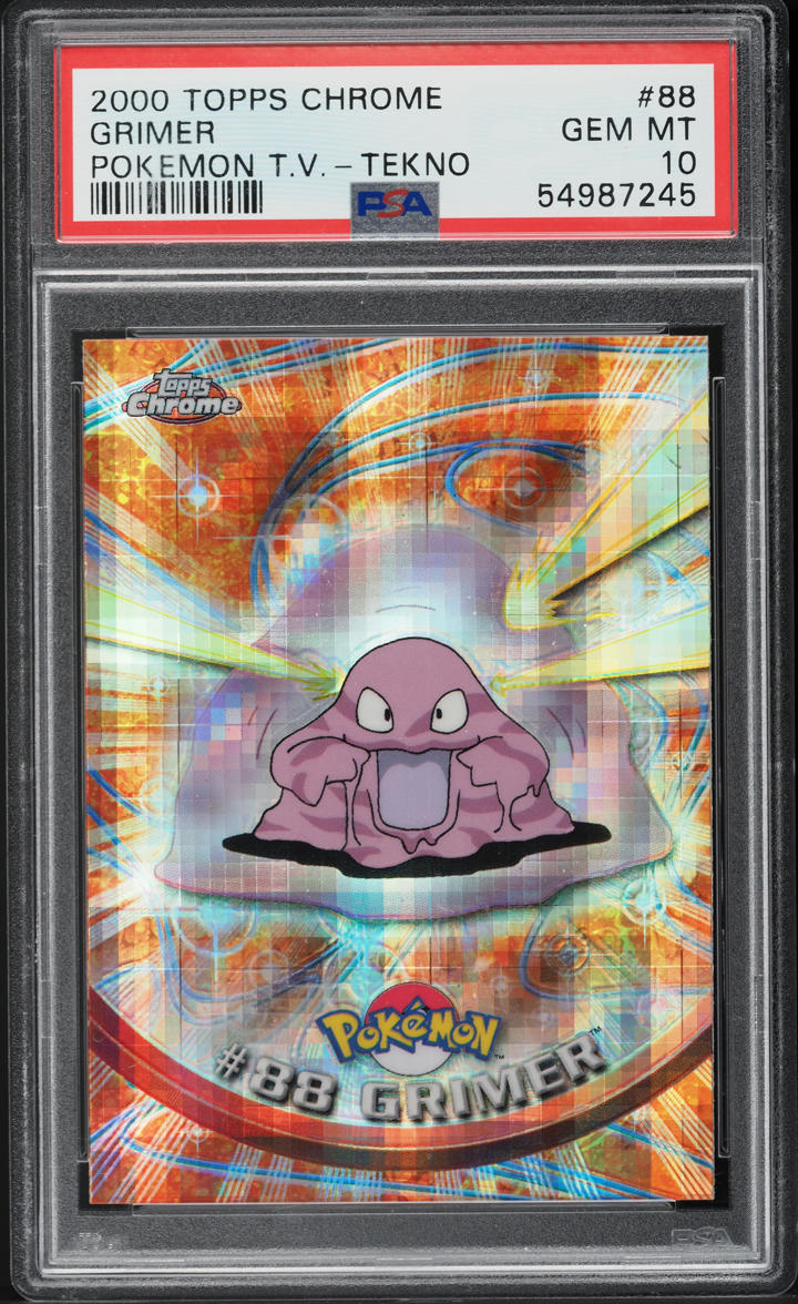 2000 Topps Chrome Pokemon Series 2 Tekno Grimer #88 PSA 10 GEM MINT
