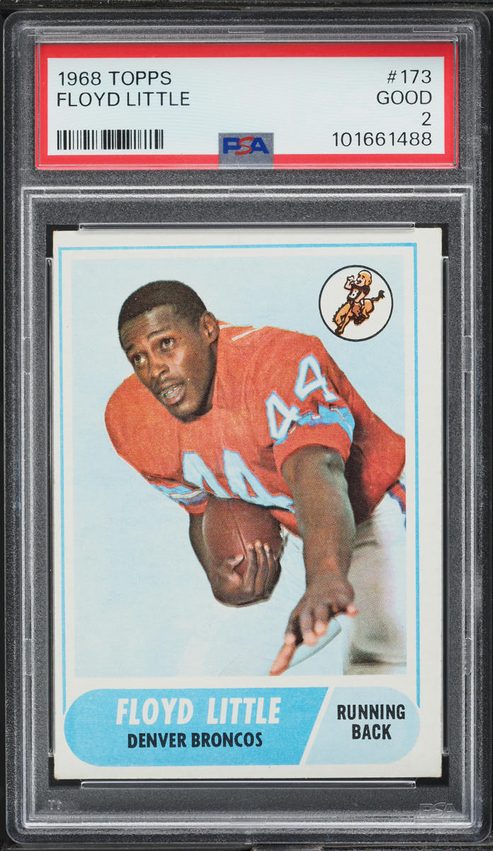 1968 Topps Football Floyd Little ROOKIE #173 PSA 2 GD