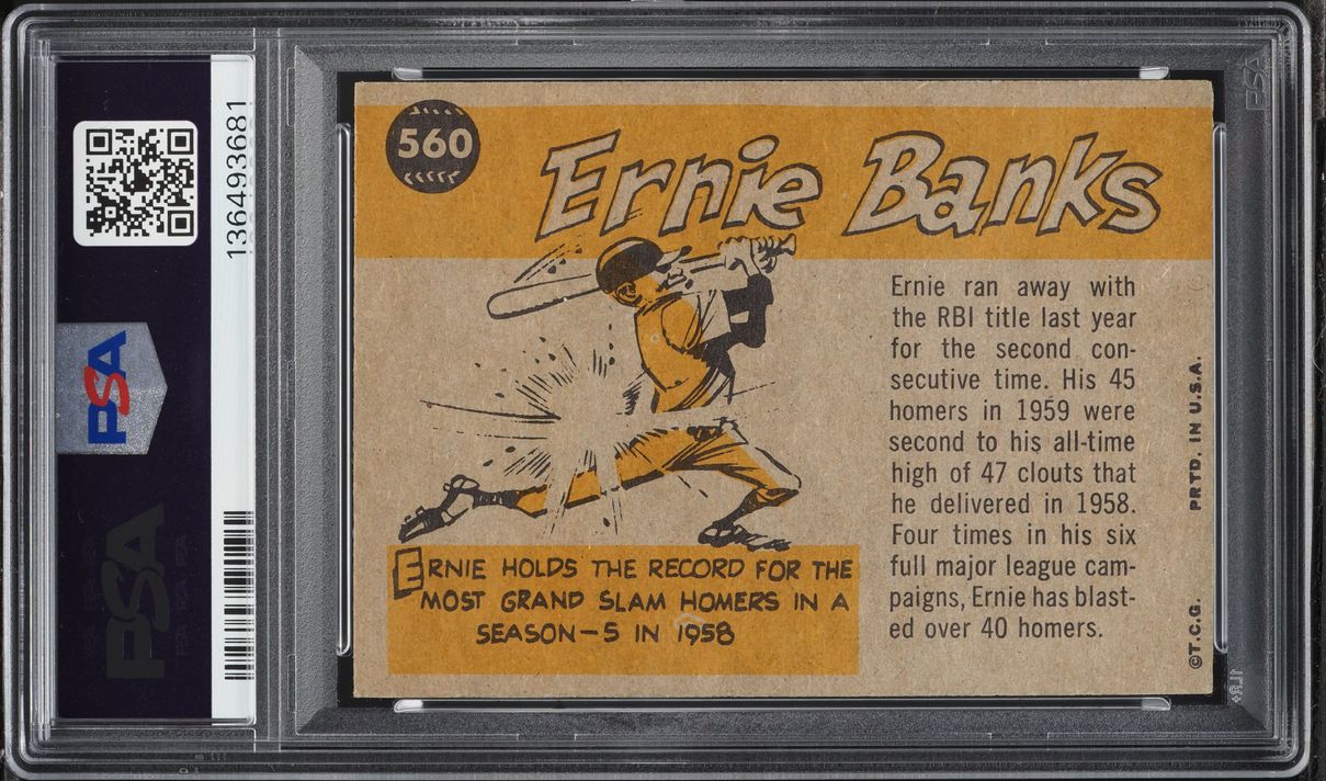 1960 Topps Ernie Banks ALL-STAR #560 PSA 5 EX