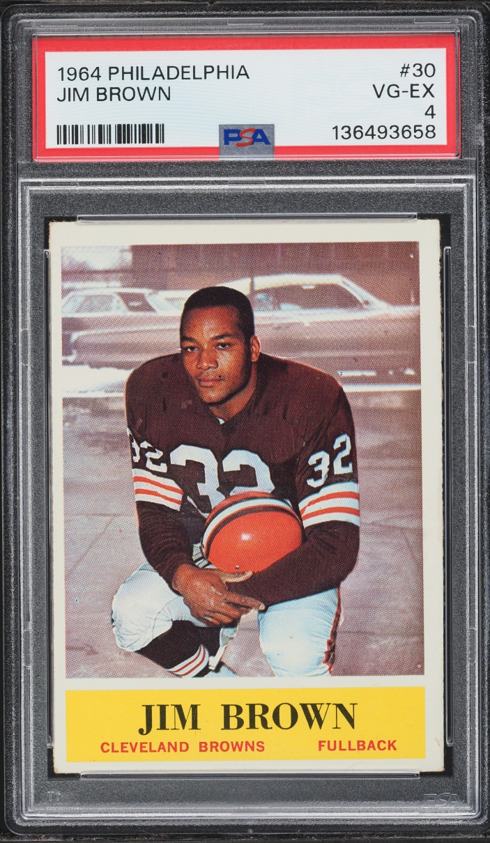 1964 Philadelphia Jim Brown #30 PSA 4 VGEX