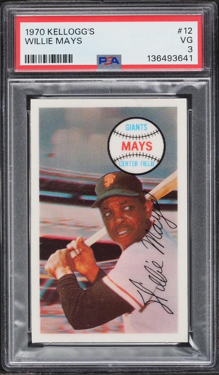 1970 Kellogg's Willie Mays #12 PSA 3 VG
