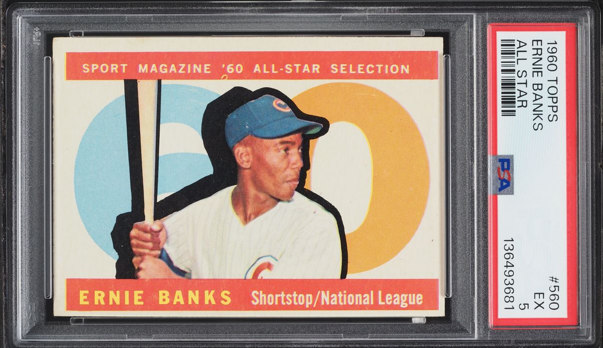 1960 Topps Ernie Banks ALL-STAR #560 PSA 5 EX