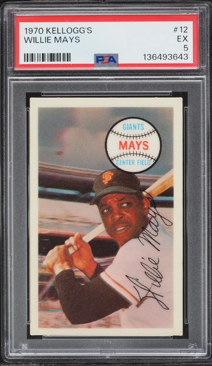 1970 Kellogg's Willie Mays #12 PSA 5 EX
