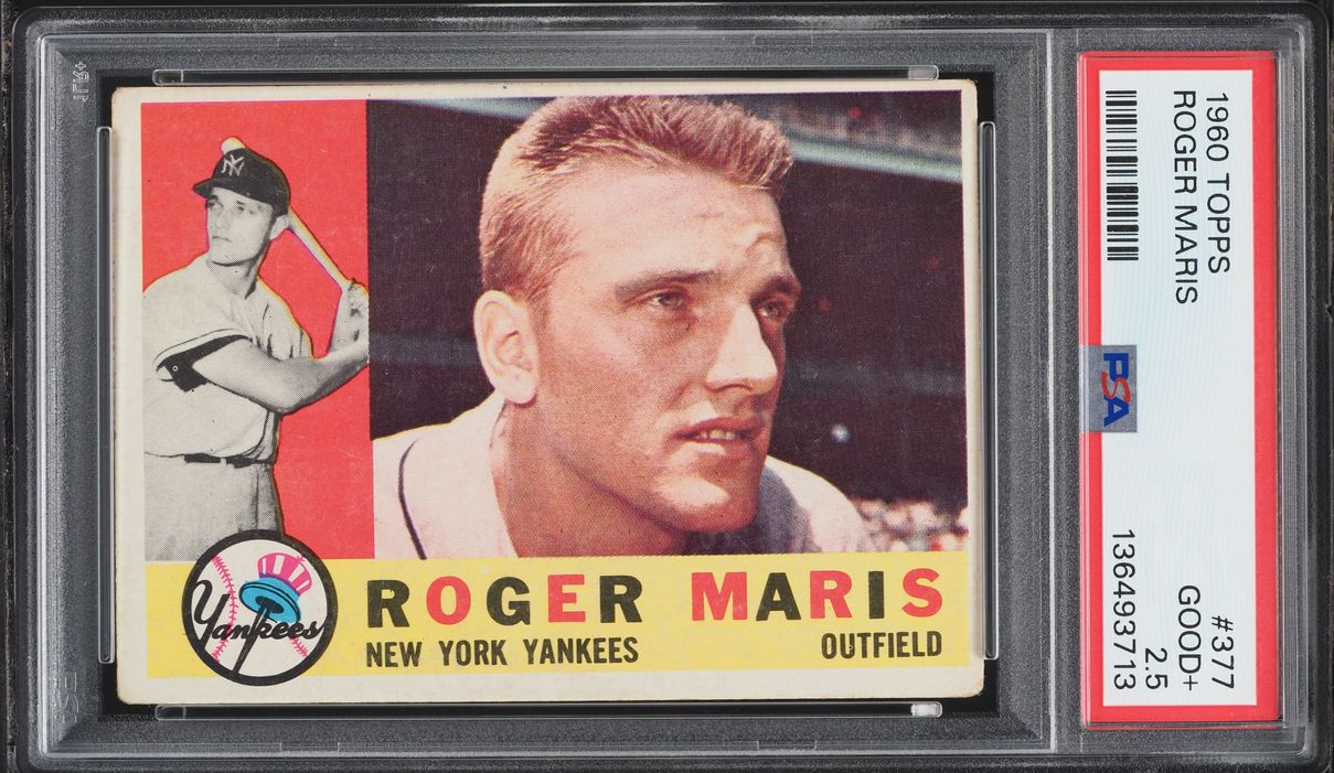1960 Topps Roger Maris #377 PSA 2.5 GD+