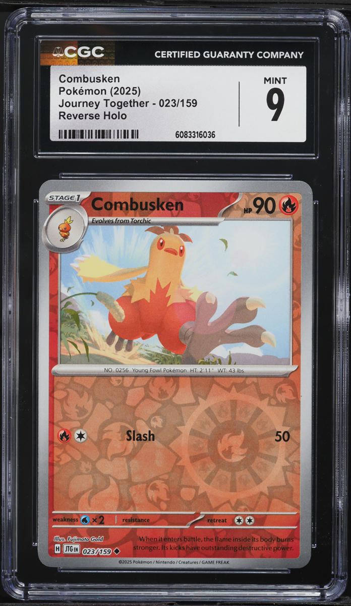 2025 Pokemon Scarlet & Violet Journey Together Reverse Holo Combusken #023 CGC 9 MINT