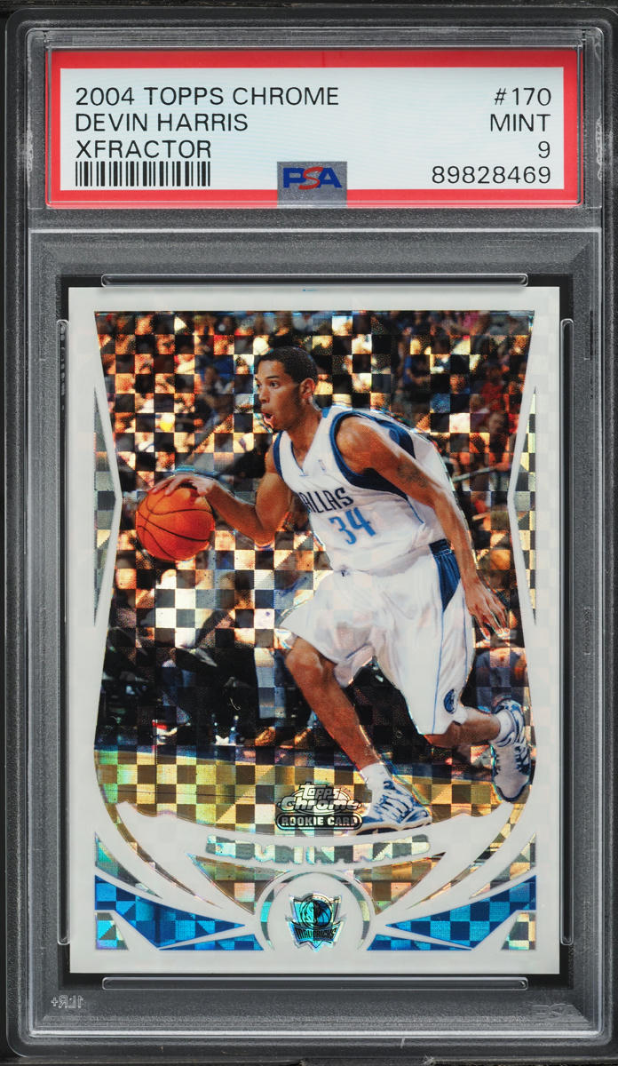 2004 Topps Chrome Xfractor Devin Harris ROOKIE /110 #170 PSA 9 MINT