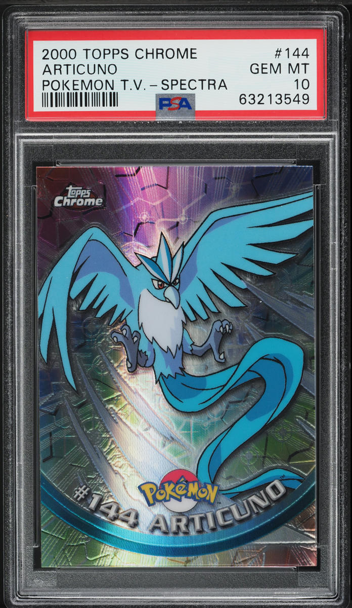 2000 Topps Chrome Pokemon Series 3 Spectra Articuno #144 PSA 10 GEM MINT