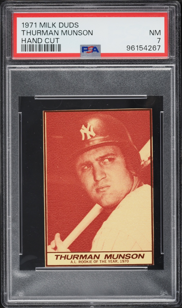 1971 Milk Duds Thurman Munson PSA 7 NRMT