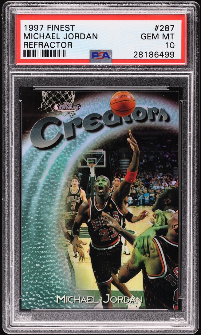 1997 Finest Refractor Michael Jordan /1090 #287 PSA 10 GEM MINT
