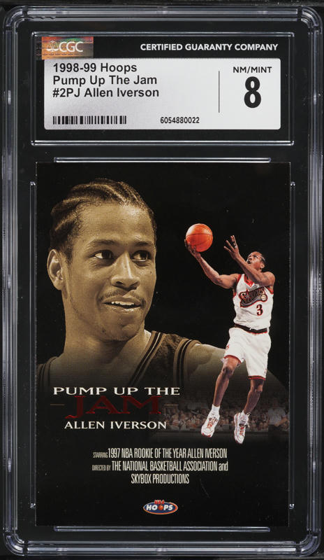 1998 Flair Showcase Takeit2.Net Allen Iverson /1000 #8 PSA 9 MINT