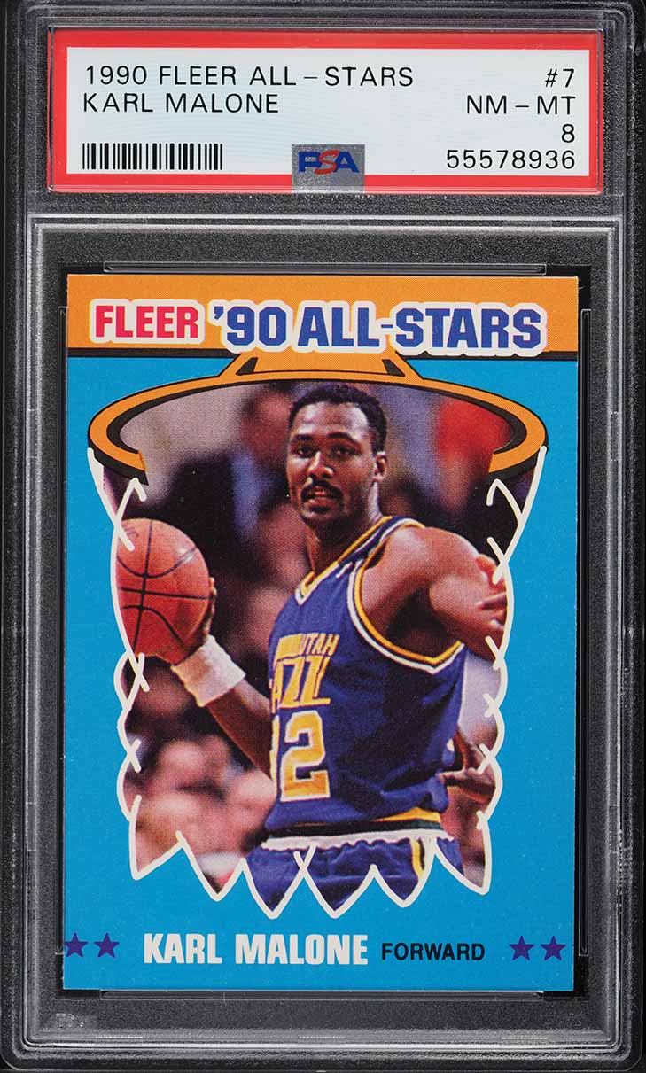 1990 Fleer All-Stars Karl Malone #7 PSA 8 NM-MT