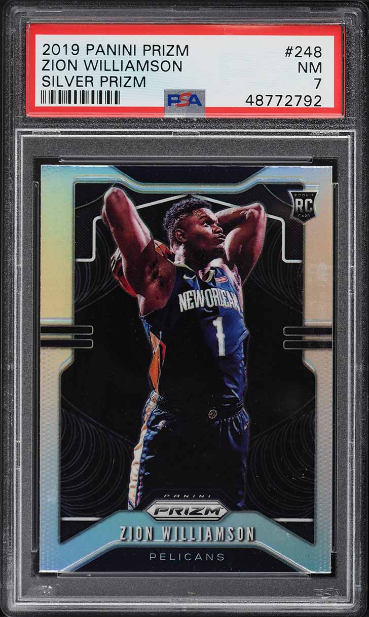 2019 Panini Prizm Orange Zion Williamson ROOKIE /49 #248 BGS 9.5