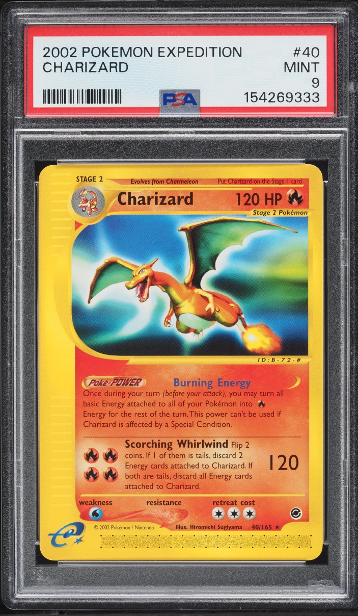 2002 Pokemon Expedition Charizard #40 PSA 9 MINT