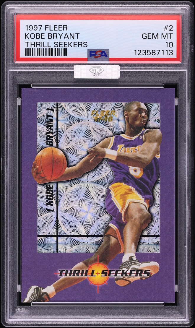 1997 Fleer Thrill Seekers Kobe Bryant #2 MBA PSA 10 GEM MINT