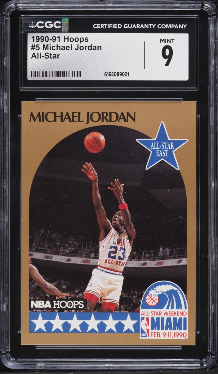 1990 Hoops All-Star Michael Jordan #5 CGC 9 MINT