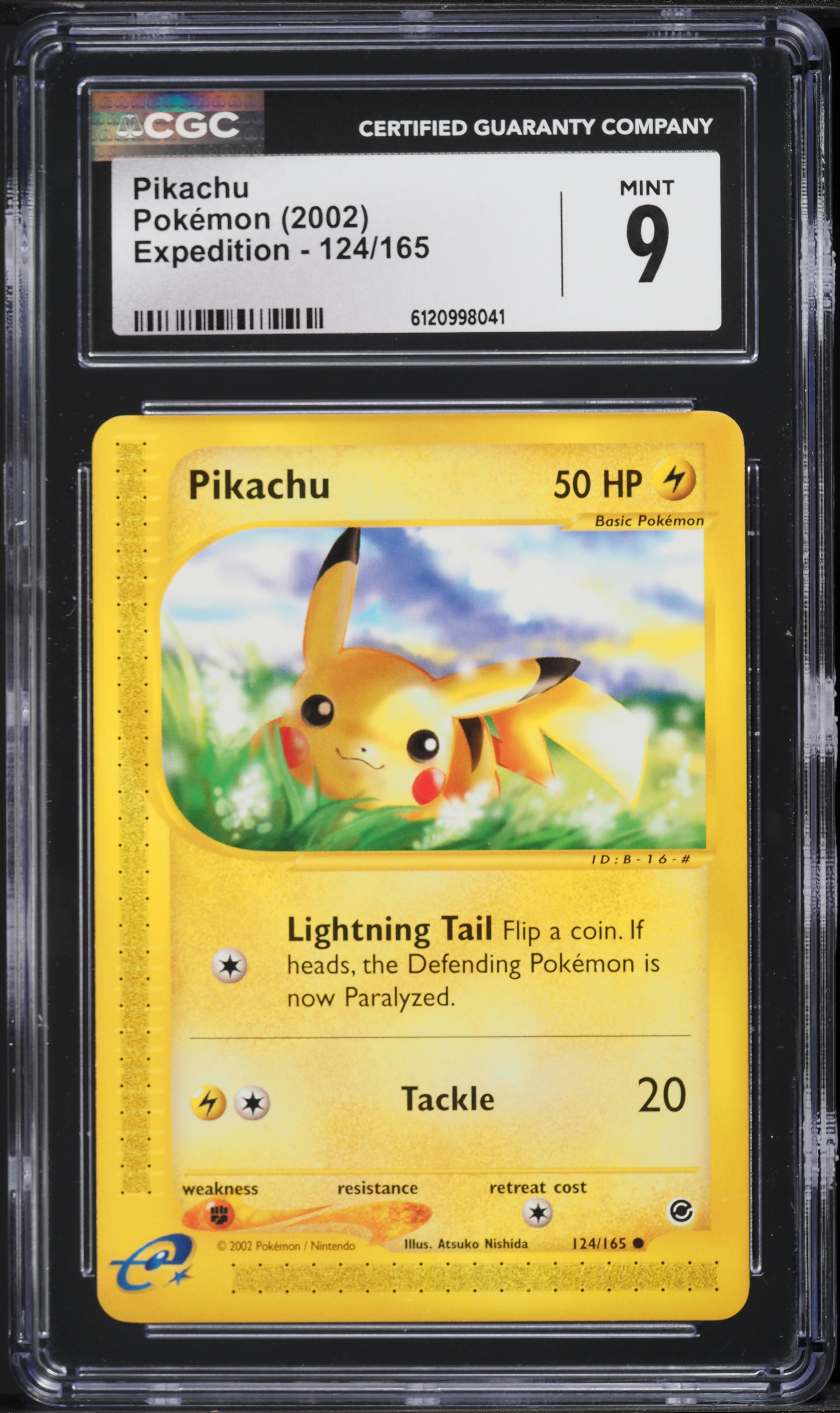 2002 Pokemon Expedition Pikachu #124 CGC 9 MINT