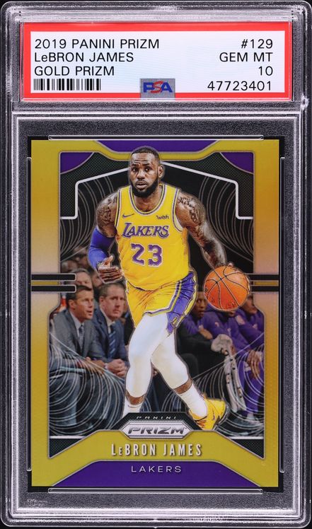 2019 Panini Prizm Gold LeBron James /10 #129 PSA 10 GEM MINT - Photo 1