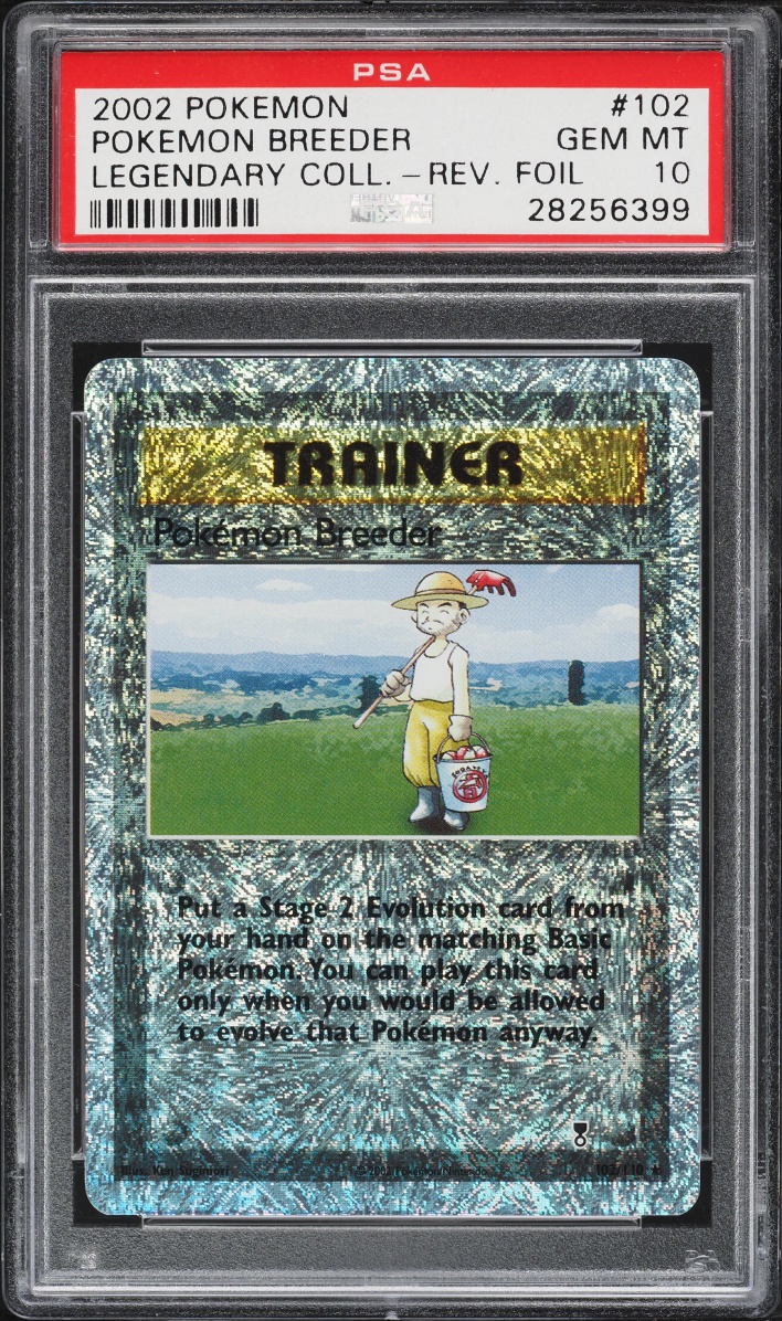 2002 Pokemon Legendary Collection Reverse Holo Pokemon Breeder #102 PSA 10 GEM MINT