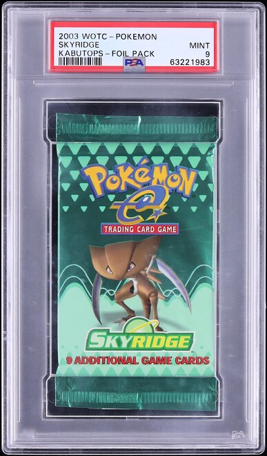 2003 Pokemon Skyridge Kabutops Foil Pack PSA 9 MINT