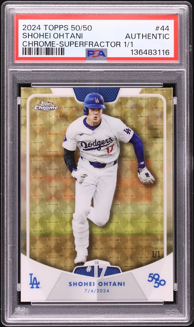 2024 Topps Chrome 50/50 Superfractor Shohei Ohtani 1/1 #44 PSA AUTH
